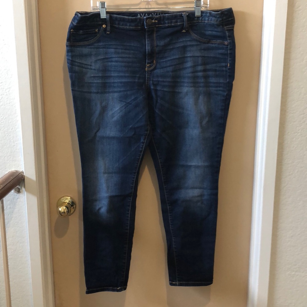 Denim blue jeans
